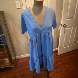 Blue Babydoll Dress